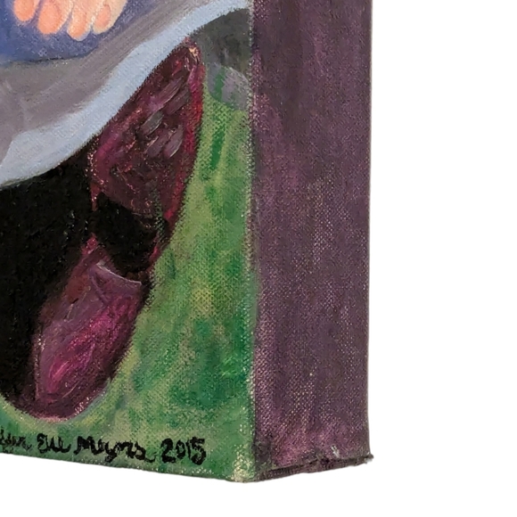 Jennifer Eve American Artist. Oil painting on canvas "Olivia and Charlie" - Picture 9 of 16